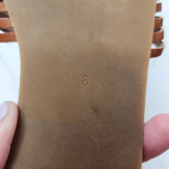 Madewell Willa Huarache Slide Sandals Brown Leather Women's 8 - Picture 6 of 6